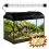 Aquarium STARTUP 50 LED EXPERT 10W - PŁASKIE - CZARNE