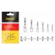 Delphin Rolling Swivel with Fastlock Snap BN/4/10szt 10