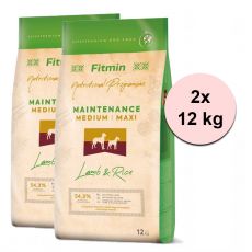 Fitmin Dog Medium / Maxi Lamb & Rice 2 x 12 kg
