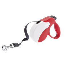 Amigo Mini smycz do 12kg - 3m taśma, czerwono-beżowa
