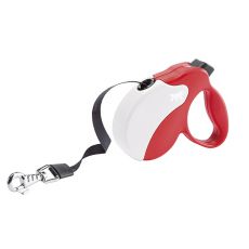 Amigo Small smycz do 15kg - 5m taśma, czerwono-beżowa