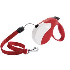 Amigo Small smycz do 15kg - 5m linka, biało-czerwona