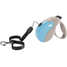 Amigo Small smycz do 15kg - 5m linka, beżowo-niebieska