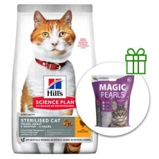 Hill's Science Plan Feline Young Adult Sterilised Cat Chicken 10kg + żwirek GRATIS