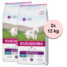 EUKANUBA Daily Care SENSITIVE Skin - 2 x 12 kg