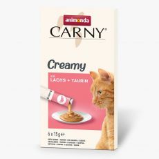 Animonda Carny Adult Creamy - łosoś i tauryna 6 x 15 g