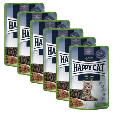 Saszetka Happy Cat MEAT IN SAUCE Culinary Land-Geflügel / Drób 6 x 85 g