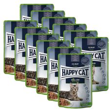 Saszetka Happy Cat MEAT IN SAUCE Culinary Weide-Lamm / Jagnięcina 12 x 85 g