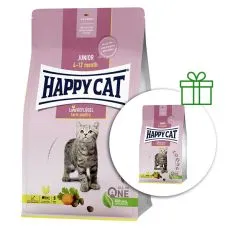 Happy Cat Junior Land Gefl&uuml;gel / dr&oacute;b 1,3 kg 1+1 GRATIS