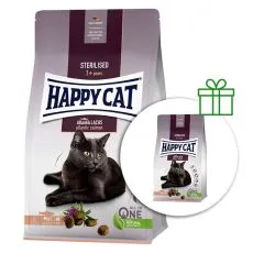 Happy Cat Sterilised Atlantik-Lachs / Łosoś 1,3 kg 1+1 GRATIS