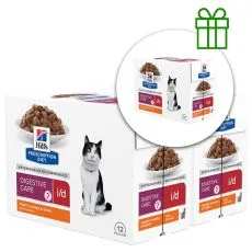 Hill's Prescription Diet Feline i/d AB+ kurczak 12 x 85 g, 2+1 GRATIS