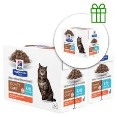 Hill's Prescription Diet Feline Early Stage Kidney Care k/d Chicken 12 x 85 g, 2+1 GRATIS