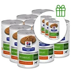 Hill's Prescription Diet Canine Metabolic Chicken 370 g, 9+3 GRATIS