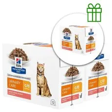Hill's Prescription Diet Canine c/d Multicare Salmon 12 x 85 g, 2+1 GRATIS