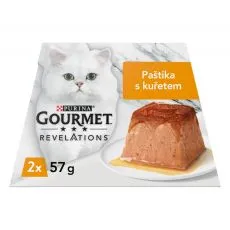 GOURMET Revelations miękki pasztet z kurczakiem i sosem 2 x 57 g