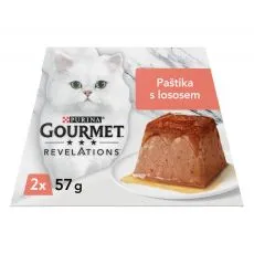 GOURMET Revelations miękki pasztet z łososiem i sosem 2 x 57 g
