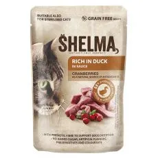 Shelma Cat saszetka kaczka z żurawiną w sosie 85 g