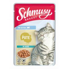 Schmusy Ragout Kitten saszetka z indyka w sosie 100 g