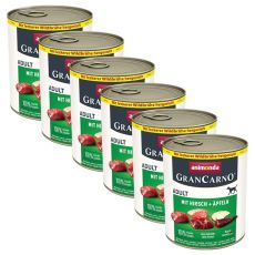 Animonda GranCarno Dorosły jeleń z jabłkiem 6 x 800 g