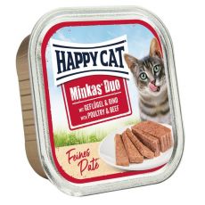 Happy Cat Minkas DUO Paté drób i wołowina 100 g