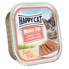 Happy Cat Minkas DUO Paté drób i łosoś 100 g
