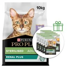 PURINA PRO PLAN CAT STERILISED RENAL PLUS Turkey 10 kg + 10 x saszetka Sterilised ZA DARMO