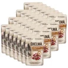 Shelma Cat saszetka kaczka z żurawiną w sosie 28 x 85 g