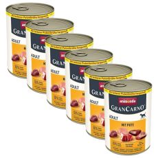 Animonda GranCarno Adult wieprzowe z indykiem 6 x 400 g