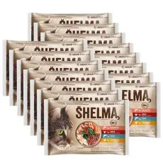 Shelma Cat saszetka mięso i ryba w sosie 60 x 85 g