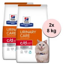 Hill\'s Prescription Diet Feline Urinary Care c/d Multicare Stress 2 x 8 kg