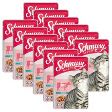 Schmusy Ragout saszetka wołowina w sosie 12 x 100 g