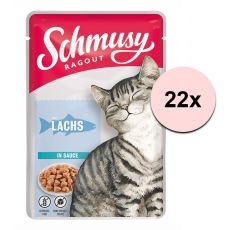 Schmusy Ragout saszetka łosoś w sosie 22 x 100 g