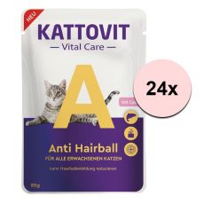 Kattovit Vital Care Anti Hairball saszetka łosoś 24 x 85 g