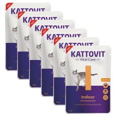 Kattovit Vital Care Indoor saszetka kurczak 6 x 85 g