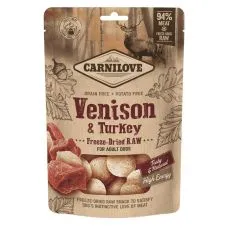 Carnilove Freeze-Dried Raw Snacks Venison & Turkey 60 g