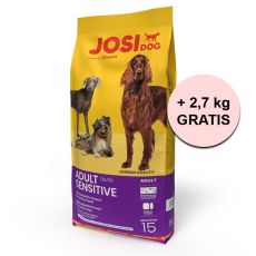 JOSIDOG Adult Sensitive 15 kg + 2,7 kg GRATIS