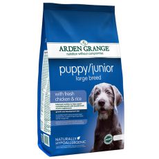 ARDEN GRANGE Puppy / Junior Large Breed with fresh chicken and rice 12 kg - USZKODZONE OPAKOWANIE