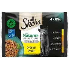 Sheba Natures Collection Saszetki selekcja drobiu w galarecie 4 x 85 g