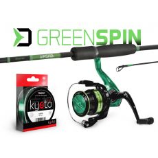 Zestaw Delphin GreenSPIN 180cm/10-30g wędka + kołowrotek 2T + mono 0,234mm