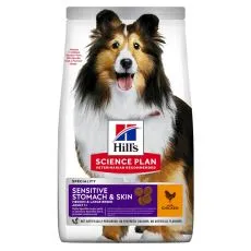 Hill's Science Plan Sensitive Stomach & Skin dla dorosłych ps&oacute;w z kurczakiem 2,5 kg