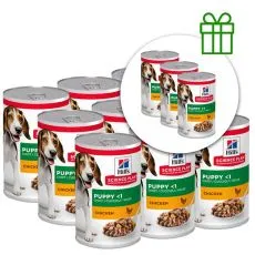 Hill's Science Plan Canine Puppy Chicken 370g, 9+3 GRATIS