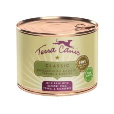 Terra Canis Wild Boar with natural rice, fennel & raspberry 200 g