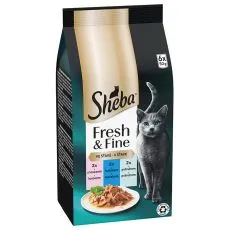 Sheba Fresh & Fine saszetki dla kot&oacute;w, kurczak i łosoś 6 x 50 g