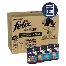 Saszetki FELIX Fantastic Multipack pyszny wyb&oacute;r w galaretce 120 x 85 g