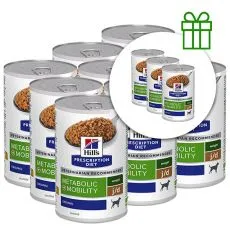Hill's Prescription Diet j/d Metabolic + Mobility Chicken 370 g, 9+3 GRATIS
