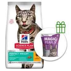 Hill's Science Plan Feline Adult Perfect Weight Chicken 7 kg + żwirek GRATIS
