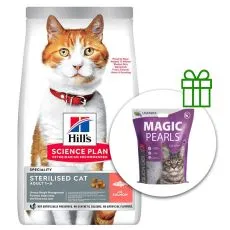Hill's Science Plan Feline Young Adult Sterilised Cat Salmon 10 kg + żwirek GRATIS