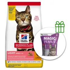 Hill's Science Plan Feline Adult Light Chicken 10 kg + żwirek GRATIS