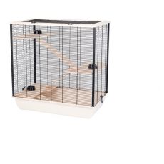 Klatka dla gryzoni FRODO + Wood 78 x 48 x 80 cm BEŻOWY