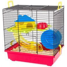 TEDDY 1 COLOR - klatka dla chomików CZERWONA